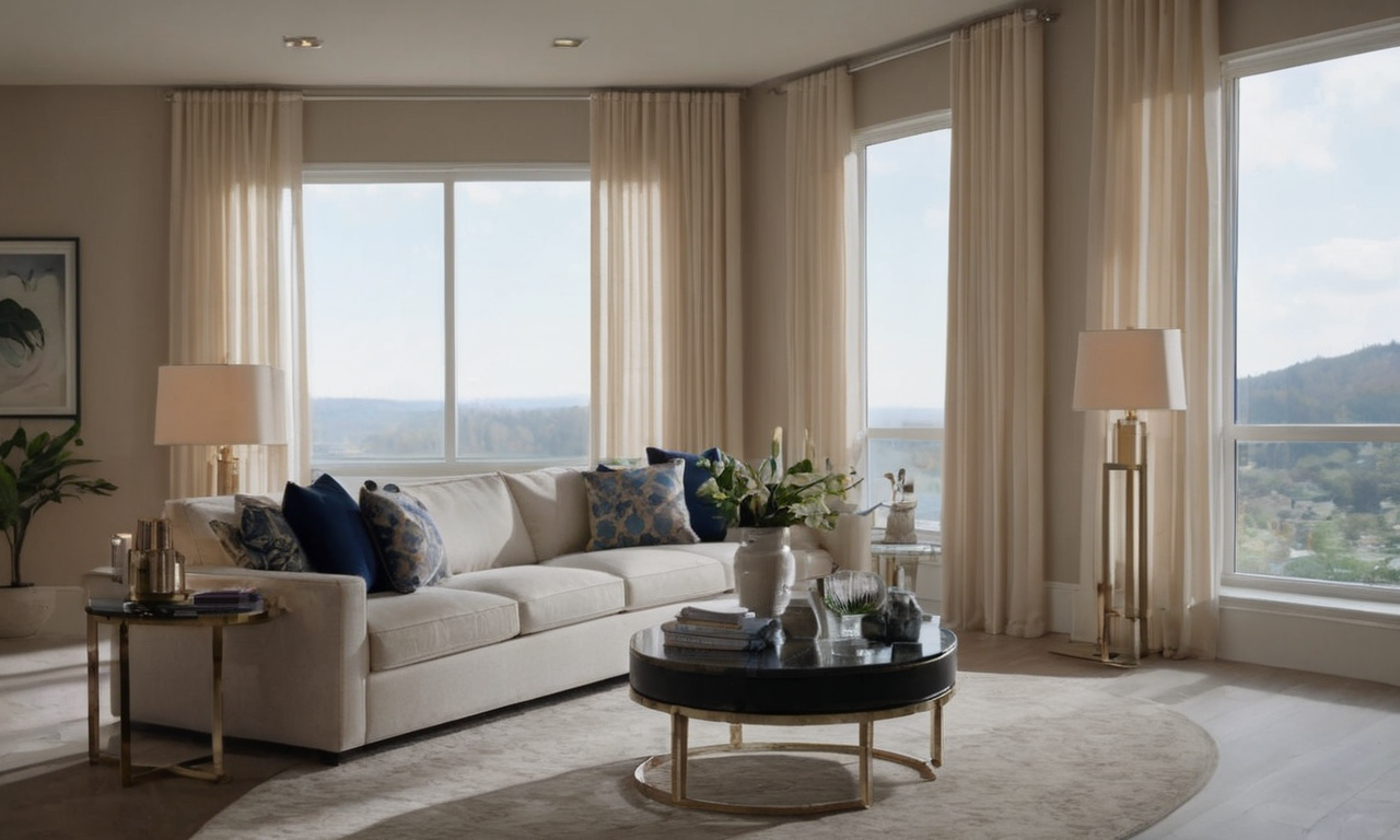 Illustration of Window Treatment Ideas For High Ceilings
