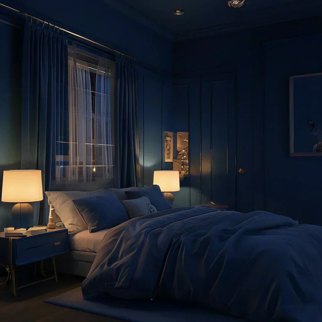 Best Curtains For Dark Blue Walls | Simple Guide | Dolcewe, image size:1024x1024