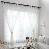 Cortina e Drapeado Personalizados Aitana Airy Cotton Branco Transparente