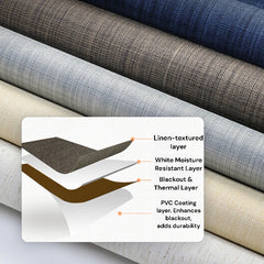 Alyssa Cotton Linen Blackout Roller Blinds With Cassette Alyssa Cotton Linen Blackout Roller Blinds With Cassette