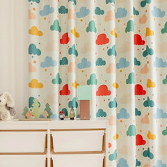 Bibi Whimsical Cloud Dreams Custom Nursery Room Curtain Bibi Whimsical Cloud Dreams Custom Nursery Room Curtain