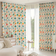 Bibi Whimsical Cloud Dreams Custom Nursery Room Curtain Bibi Whimsical Cloud Dreams Custom Nursery Room Curtain