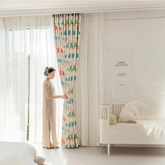 Bibi Whimsical Cloud Dreams Custom Nursery Room Curtain Bibi Whimsical Cloud Dreams Custom Nursery Room Curtain