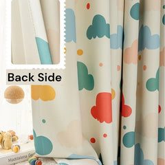 Bibi Whimsical Cloud Dreams Custom Nursery Room Curtain Bibi Whimsical Cloud Dreams Custom Nursery Room Curtain
