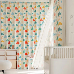 Bibi Whimsical Cloud Dreams Custom Nursery Room Curtain Bibi Whimsical Cloud Dreams Custom Nursery Room Curtain