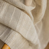 Cortina de Linho Transparente Blair Eco-Friendly Japandi para Privacidade