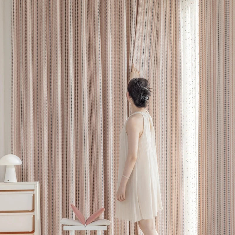 Blush Striped Grid Blush Striped Grid
