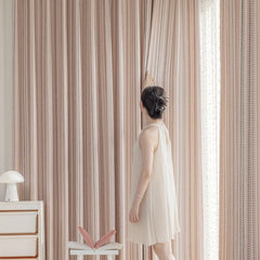 Blush Striped Grid Blush Striped Grid