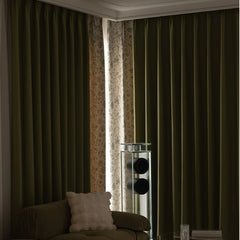 Rideau occultant personnalisé patchwork vert sauge Brielle Rideau occultant personnalisé patchwork vert sauge Brielle