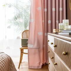 Cortina Personalizada Opaca Preta Bryleigh Pink Room-Darkening Cortina Personalizada Opaca Preta Bryleigh Pink Room-Darkening