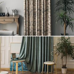 Rideau sur mesure en velours Bryn occultant et insonorisant noir Rideau sur mesure en velours Bryn occultant et insonorisant noir