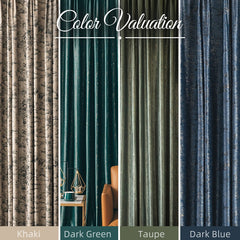 Rideau sur mesure en velours Bryn occultant et insonorisant noir Rideau sur mesure en velours Bryn occultant et insonorisant noir