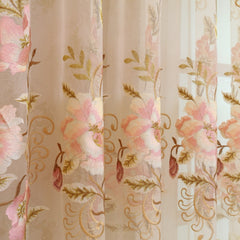 Cortinado Blackout em Patchwork de Chenille Bordado Camille Offwhite Cortinado Blackout em Patchwork de Chenille Bordado Camille Offwhite