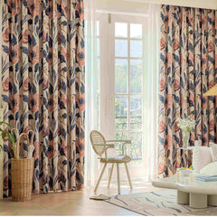 Carlyi Vintage Botanical Room Darkening Custom Curtain Carlyi Vintage Botanical Room Darkening Custom Curtain