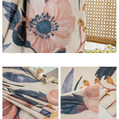 Carlyi Vintage Botanical Room Darkening Custom Curtain Carlyi Vintage Botanical Room Darkening Custom Curtain