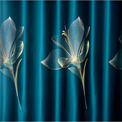 Rideau personnalisé occultant thermique et insonorisant bleu foncé Cately Rideau personnalisé occultant thermique et insonorisant bleu foncé Cately