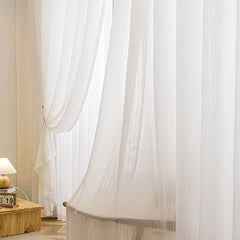 Dana Pleated White Light Filtering Custom Curtain Dana Pleated White Light Filtering Custom Curtain