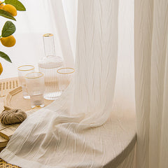 Dana Pleated White Light Filtering Custom Curtain Dana Pleated White Light Filtering Custom Curtain