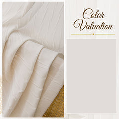 Dana Pleated White Light Filtering Custom Curtain Dana Pleated White Light Filtering Custom Curtain