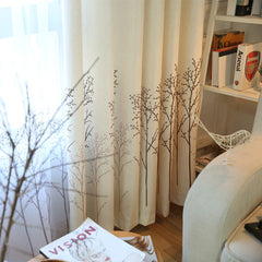 Dior White Linen Lichtdurchlässiger maßgeschneiderter Verdunkelungsvorhang Dior White Linen Lichtdurchlässiger maßgeschneiderter Verdunkelungsvorhang