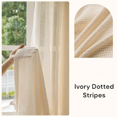 Ivory Dotted Stripes Ivory Dotted Stripes