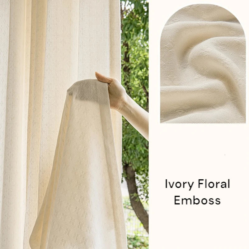 Ivory Floral Emboss Ivory Floral Emboss
