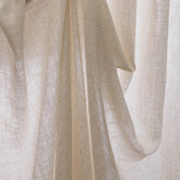 Estelle Leinen Braun Japandi Lichtdurchlässiger Maßgeschneiderter Vorhang