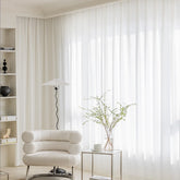 Cortina Personalizada de Privacidade em Gaze Texturada Chevron Resistente a Puxões Evelyn