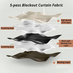 Cortina Personalizada Completa Blackout Gianna 5-Pass Chenille Cortina Personalizada Completa Blackout Gianna 5-Pass Chenille