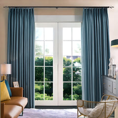 Rideau sur mesure Blakely Velvet Room occultant assombrissant noir Rideau sur mesure Blakely Velvet Room occultant assombrissant noir