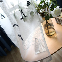 Kaila Castle Print Room-Darkening Blackout Custom Curtain Kaila Castle Print Room-Darkening Blackout Custom Curtain