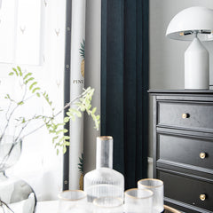 Kailee Color-Blocking Room-Darkening Blackout Custom Curtain Kailee Color-Blocking Room-Darkening Blackout Custom Curtain