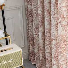 Laurel Vintage Peony Vintage Custom Room Darkening Curtain Laurel Vintage Peony Vintage Custom Room Darkening Curtain