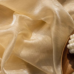 Lillian Gold Gauze Jacquard Sheer Custom Curtain Lillian Gold Gauze Jacquard Sheer Custom Curtain