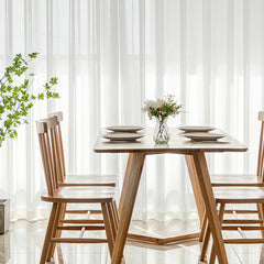 Lyla White Gauze Striped Texture Light Filtering Custom Curtain Lyla White Gauze Striped Texture Light Filtering Custom Curtain