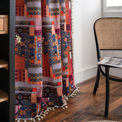 Maisie Vintage Boho Geometric Light Filtering Custom Curtain Maisie Vintage Boho Geometric Light Filtering Custom Curtain