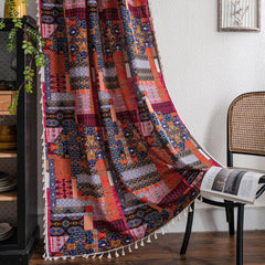 Maisie Vintage Boho Geometric Light Filtering Custom Curtain Maisie Vintage Boho Geometric Light Filtering Custom Curtain