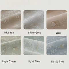 Mandy Luxury Chenille Blossom Jacquard Custom Room Darkening Curtain Mandy Luxury Chenille Blossom Jacquard Custom Room Darkening Curtain