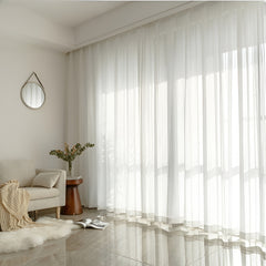 Cortina Personalizada Transparente Maribel em Gaze Arejada Branca com Ilhós Cortina Personalizada Transparente Maribel em Gaze Arejada Branca com Ilhós