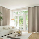 Marisol Milchtee Leinen Verdunkelungsvorhang nach Maß