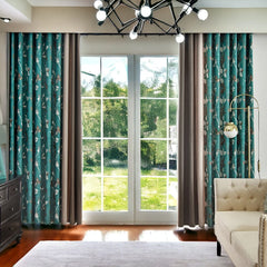 Nayla 3-Color-Blocking Soundproof Blackout Custom Curtain Nayla 3-Color-Blocking Soundproof Blackout Custom Curtain