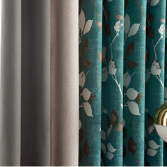 Nayla 3-Color-Blocking Soundproof Blackout Custom Curtain Nayla 3-Color-Blocking Soundproof Blackout Custom Curtain