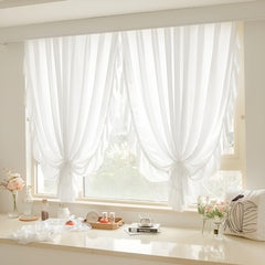 Pearl Ivory Light Filtering Custom Grommet Curtain Pearl Ivory Light Filtering Custom Grommet Curtain