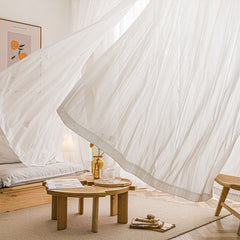 Rosalyn Lace Hollow White Light Filtering Custom Curtain Rosalyn Lace Hollow White Light Filtering Custom Curtain