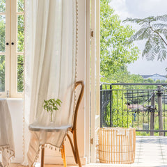 Rideau personnalisé Sierra blanc transparent Rideau personnalisé Sierra blanc transparent