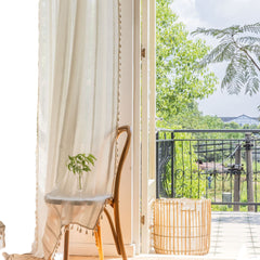 Rideau personnalisé Sierra blanc transparent Rideau personnalisé Sierra blanc transparent