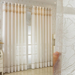 Vicki Shabby White Blossom Lace Custom Sheer Curtain Vicki Shabby White Blossom Lace Custom Sheer Curtain