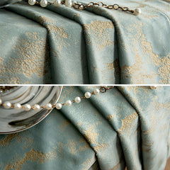 Zara Velvet Embossing Green Blackout Thermal Custom Curtain Zara Velvet Embossing Green Blackout Thermal Custom Curtain