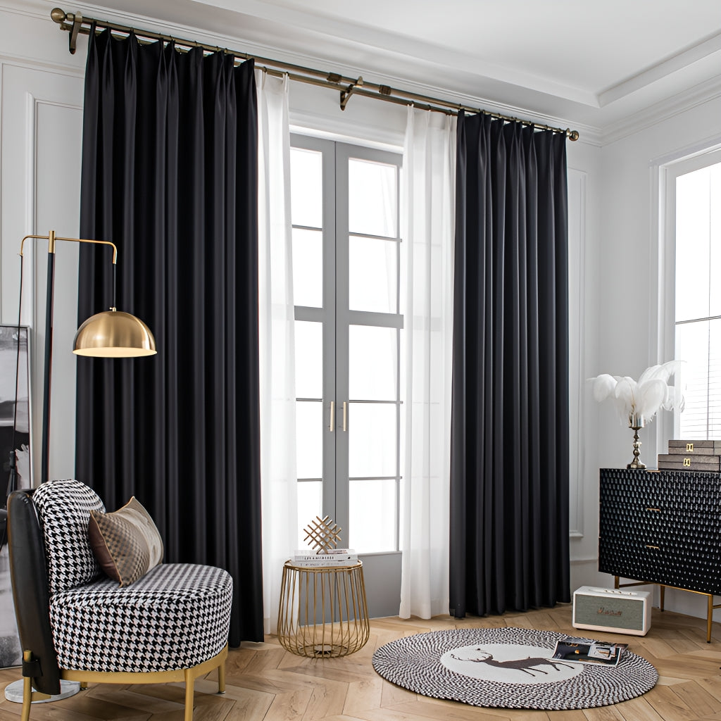 Blackout Curtains in Black: A Must-Have for a Restful and Peaceful Bedroom