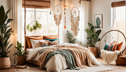 Free-Spirited Drapes: Creating a Cozy Boho Bedroom with Curtains